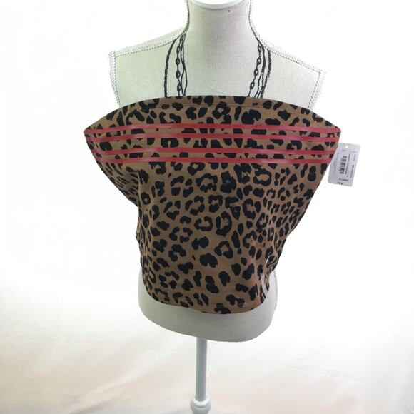 Flirtitude Active Crop Top Chocolate Leopard XL - Picture 2 of 11